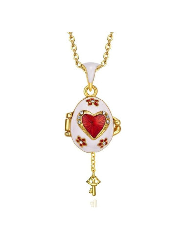 Collar Colgante Vintage de Esmalte para Mujeres - 45.7 cm