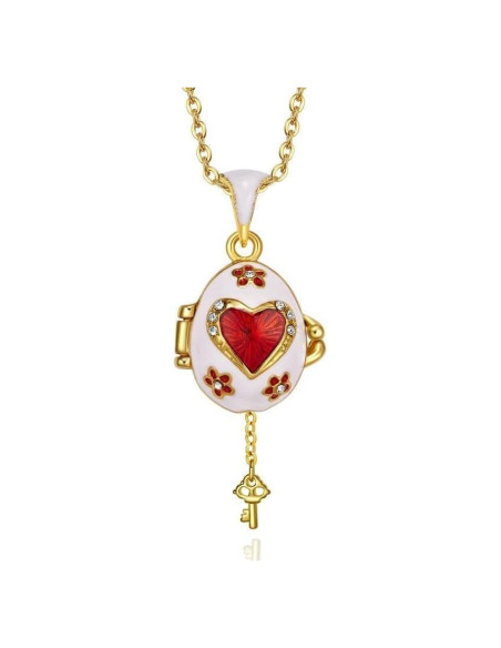 Collar Colgante Vintage de Esmalte para Mujeres - 45.7 cm