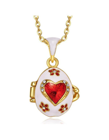 Collar Colgante Vintage de Esmalte para Mujeres - 45.7 cm