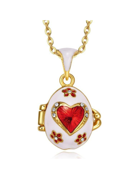 Collar Colgante Vintage de Esmalte para Mujeres - 45.7 cm