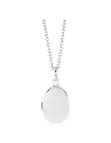 Collar medallón ovalado plata esterlina Amazon Essentials 15"