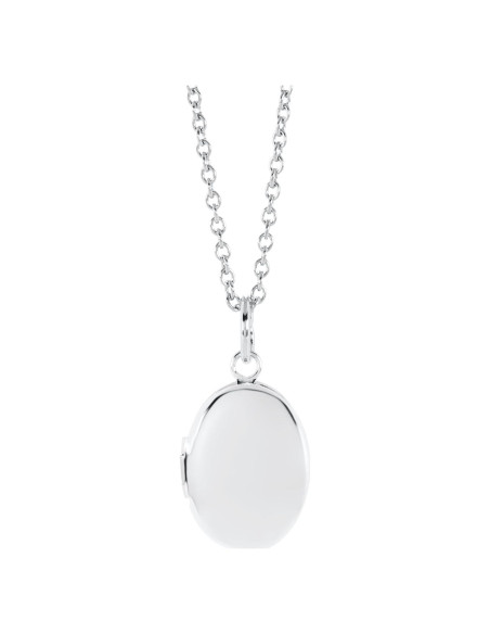 Collar medallón ovalado plata esterlina Amazon Essentials 15"