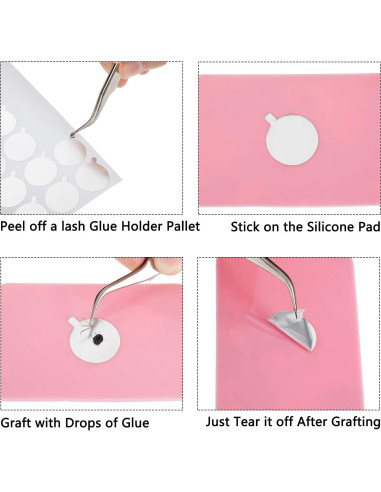 Set de 900 Almohadillas de Pegamento para Pestañas Mudder