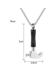 Collar Urna para Cenizas YQSLIN con Alas de Ángel 12x10cm 2