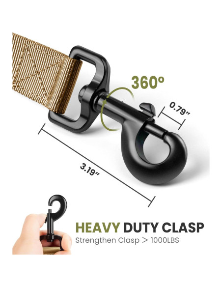 Correa Bungee para Perros OutdoorMaster 1.14-2.01m Marrón