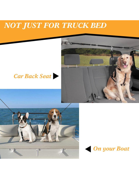 Anclaje para Perros SKIPWALL para Camioneta - Ajustable para 2 Perros