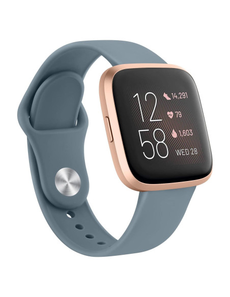 Bandas de Silicona AK para Fitbit Versa 2 - Gris Azul