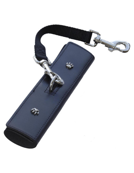Correa de Seguridad para Mascotas PawRider Negra - Arnés Choke Free