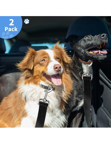 Cinturón de Seguridad para Perros HUOHUOCN Ajustable 40-76cm