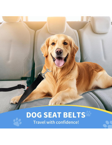 Cinturón de Seguridad para Perros HUOHUOCN Ajustable 40-76cm