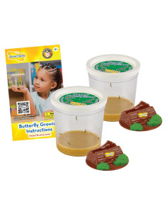 Kit de Orugas Vivas Insect Lore - 10 Orugas Bebé y Guía