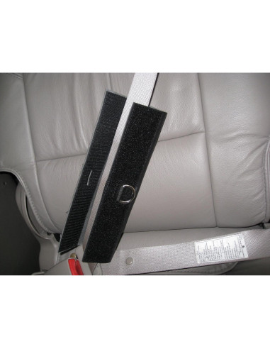 Correa de Seguridad para Mascotas PawRider Negra - Arnés Choke Free