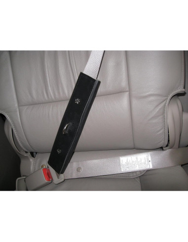 Correa de Seguridad para Mascotas PawRider Negra - Arnés Choke Free