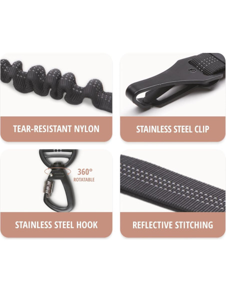 Cinturón de Seguridad para Perros Owleys - Arnés Ajustable Negro