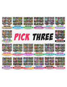 Paquete de 54 Carteles para Colorear Terciopelo Difuso - Stuff2Color