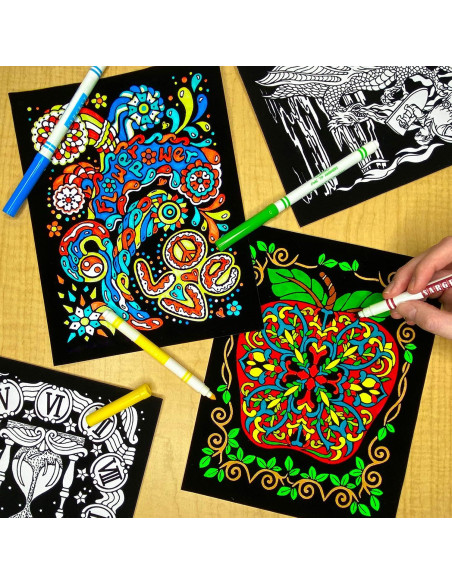 Pack de 18 Pósters de Colorear Terciopelo Stuff2Color 20x25 cm Pack de 18 Pósters de Colorear Terciopelo Stuff2Color 20x25 cm