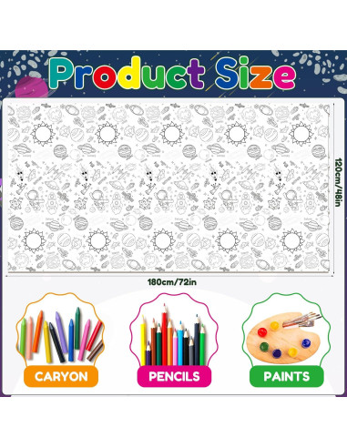 Póster para Colorear Gigante XEFINAL 119x178 cm Espacio