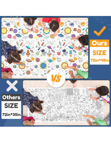 Póster para Colorear Gigante XEFINAL 119x178 cm Espacio