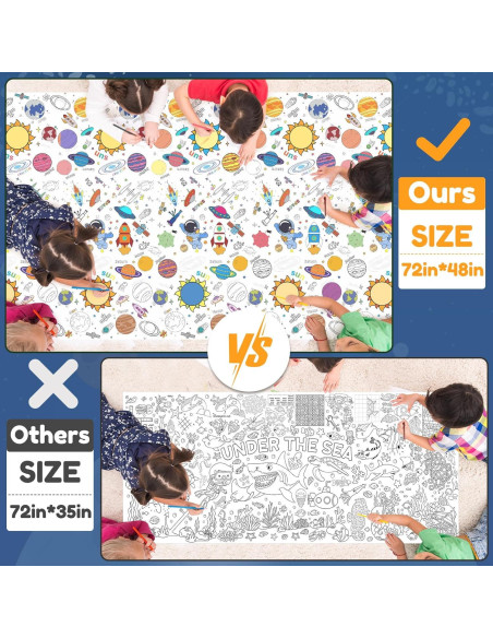 Póster para Colorear Gigante XEFINAL 119x178 cm Espacio