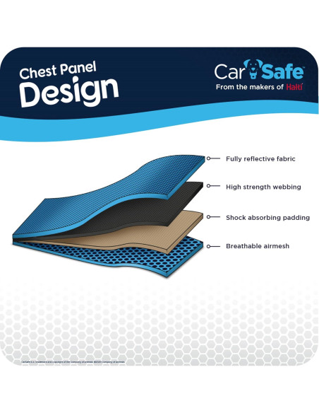 Arnés de Seguridad para Perros CarSafe Grande - Hasta 32Kg