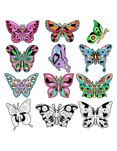 Kit de Pósters de Colorear de Terciopelo EggSun - 48 Piezas