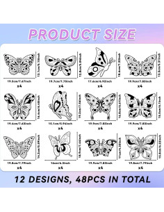 Kit de Pósters de Colorear de Terciopelo EggSun - 48 Piezas 2