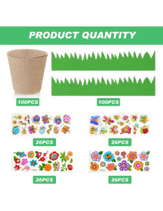 Kit de Manualidades de Jardín Gueevin 50 Piezas para Niños 2