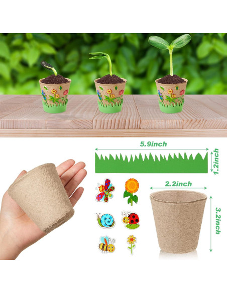 Kit de Manualidades de Jardín Gueevin 50 Piezas para Niños