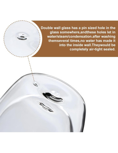 Paquete de 2 Tazas de Café Aurzen Doble Pared 443ml