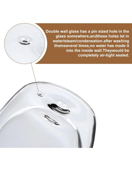 Paquete de 2 Tazas de Café Aurzen Doble Pared 443ml