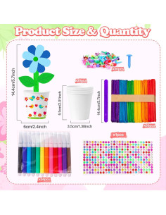 Kit de Manualidades de Flores Cinrobiye 30 Piezas DIY Primavera 2
