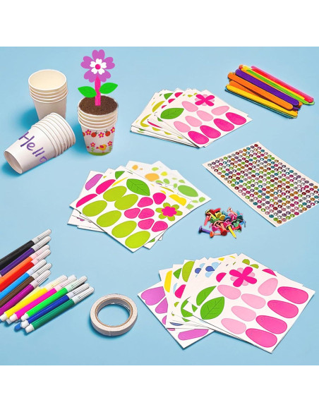 Kit de Manualidades de Flores Cinrobiye 30 Piezas DIY Primavera