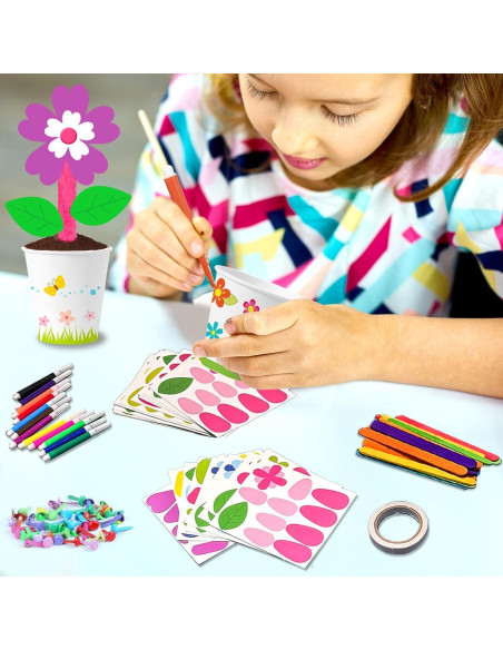 Kit de Manualidades de Flores Cinrobiye 30 Piezas DIY Primavera