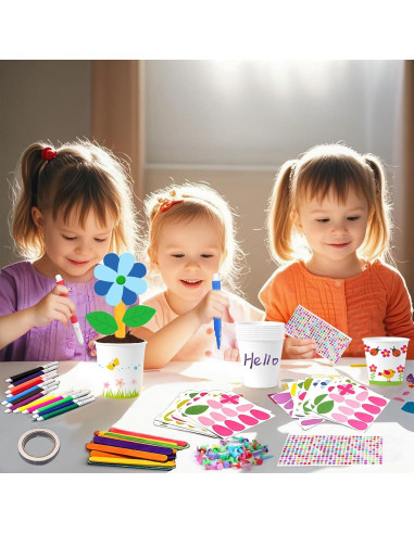 Kit de Manualidades de Flores Cinrobiye 30 Piezas DIY Primavera