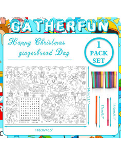 Póster para Colorear Navidad de Verano HOWAF 118x84 cm 2