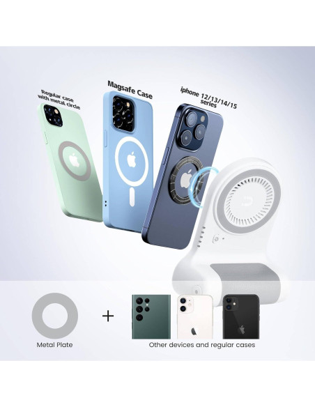 Soporte Magnético para Teléfono Vimitty 5000mAh Blanco