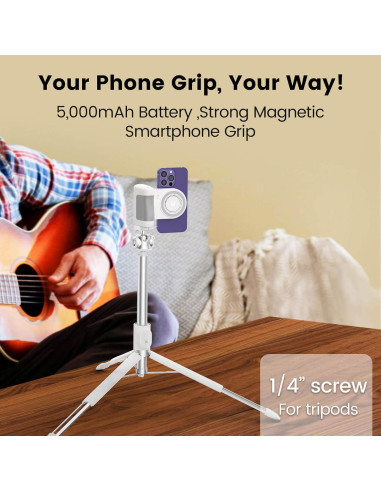 Soporte Magnético para Teléfono Vimitty 5000mAh Blanco