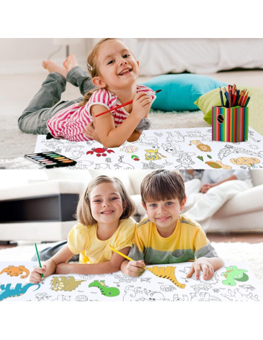 Rollo de Dibujo para Niños FUCEURY 10 Piezas 30x100 cm