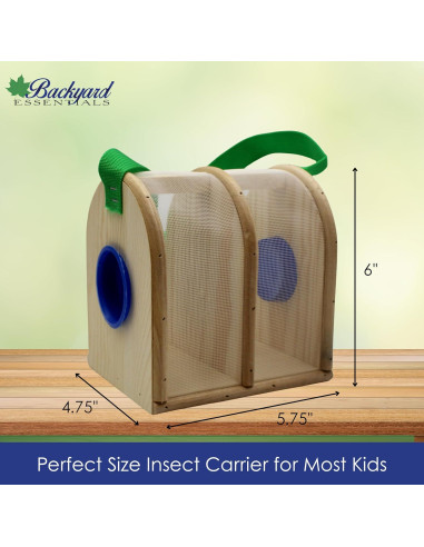 Caja de Insectos de Madera Backyard Essentials 2 Cámaras