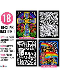 Pack de 18 Pósters para Colorear Terciopelo Stuff2Color 2