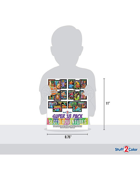 Paquete de 18 Pósters de Colorear Terciopelo Difuso Stuff2Color Paquete de 18 Pósters de Colorear Terciopelo Difuso Stuff2Color