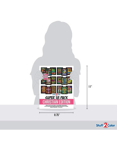 Pack de 18 Pósters para Colorear Terciopelo Stuff2Color