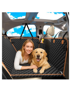 Funda de Asiento Trasero para Perros LekeSpring Negra 131.7x169.9cm