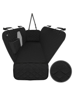 Funda de Asiento para Perros Active Pets Ajuste Universal Negro
