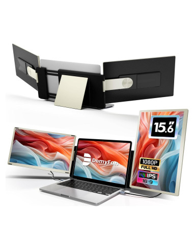Extensor de Pantalla Triple Domyfan 15.6" FHD 1080P USB-C