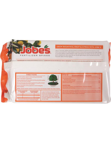Picos de Fertilizante Jobe's 01612 para Árboles Frutales - 2 Pack