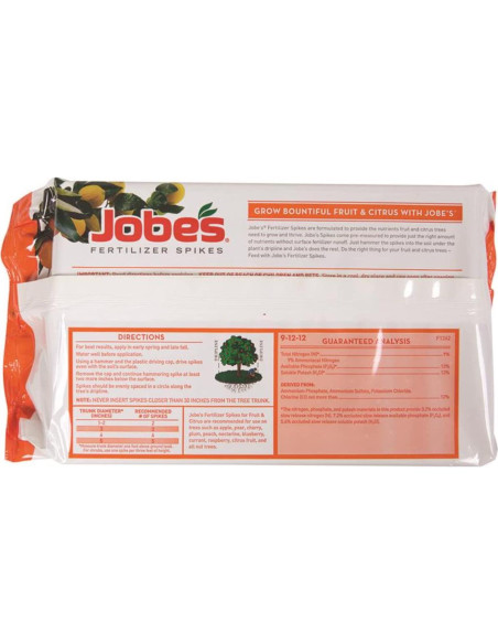 Picos de Fertilizante Jobe's 01612 para Árboles Frutales - 2 Pack