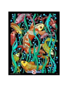 Póster de Colorear Pez Koi Stuff2Color 40.6x50.8 cm