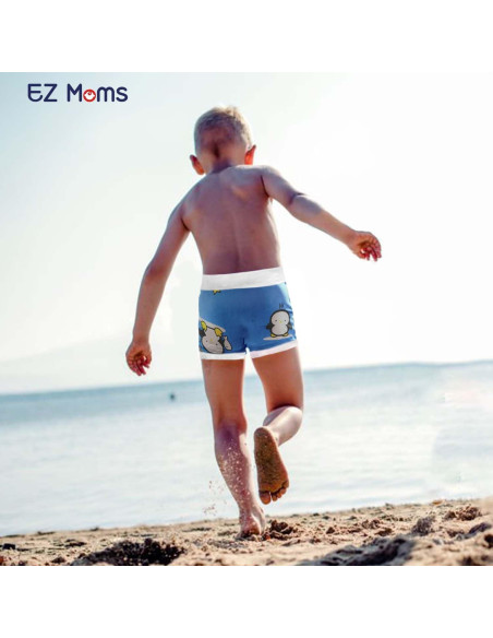 Pañales de Natación Reutilizables EZ Moms 2T Piña-Pingüino Pañales de Natación Reutilizables EZ Moms 2T Piña-Pingüino
