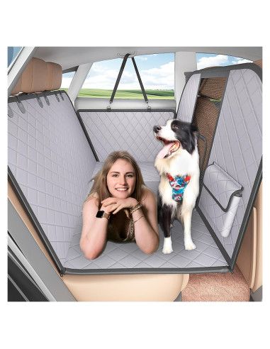 Funda de Asiento Trasero para Perros DOG SEAT COVER Gris 62x44cm